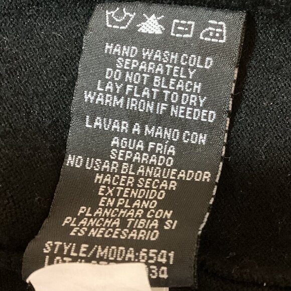 Ronni Nicole RN Studio Black Cropped Open Cardigan Pearl Bead Accents 298C - Picture 7 of 7